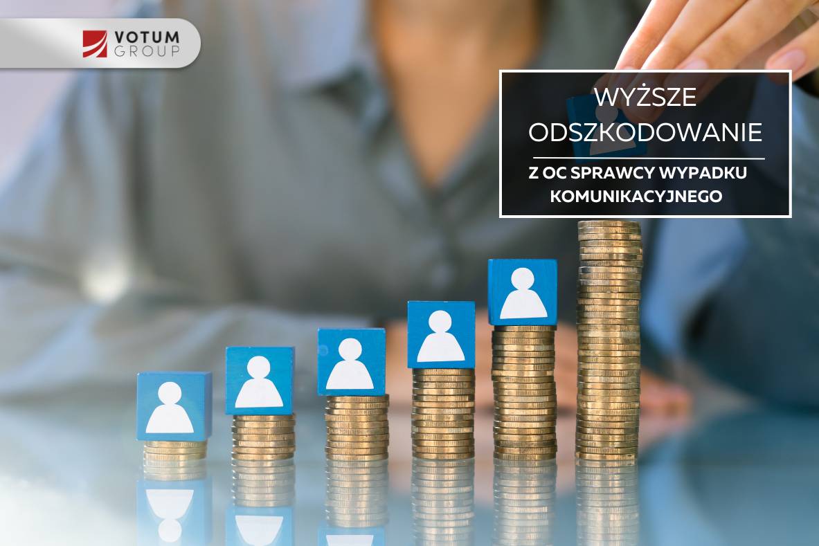 Słupki z monet coraz wyższe. Wyższe odszkodowanie po wypadku z OC sprawcy. Votum Odszkodowania